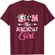 I'm The Birthday Girl Cute Cow 1st Birthday Girl Theme Party T-Shirt - T-Shirt | Maroon