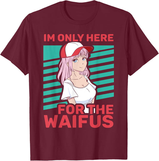 Anime Fan Waifu Lover Manga T-Shirt - T-Shirt | Maroon