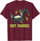 Funny Animal Shirts For Kids Adults FART SQUIRREL T-Shirt - T-Shirt | Maroon