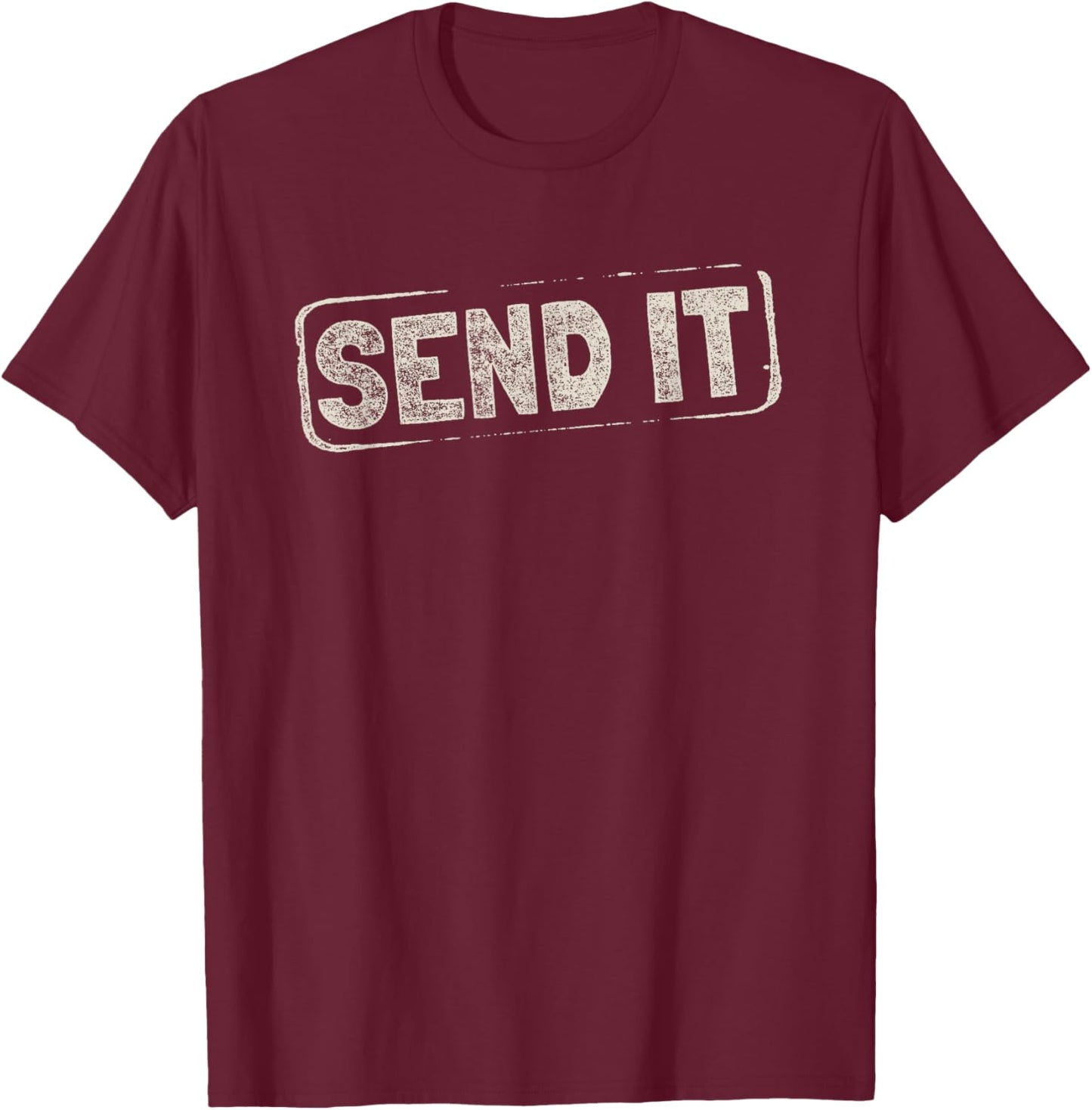 Send It Design For Whitewater Kayaking T-Shirt - T-Shirt | Maroon