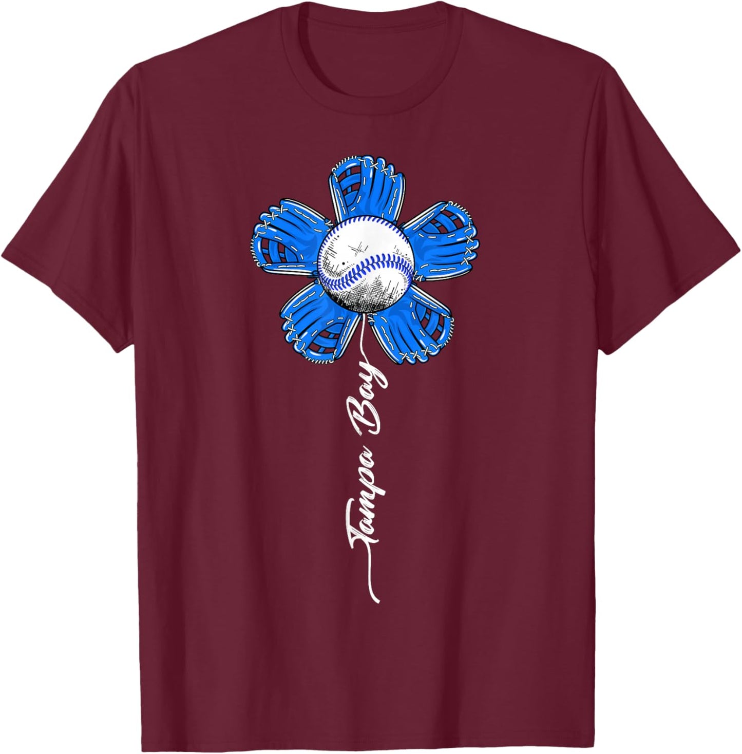 Souvenir Colorful Flower - I Love This Cities T-Shirt - T-Shirt | Maroon