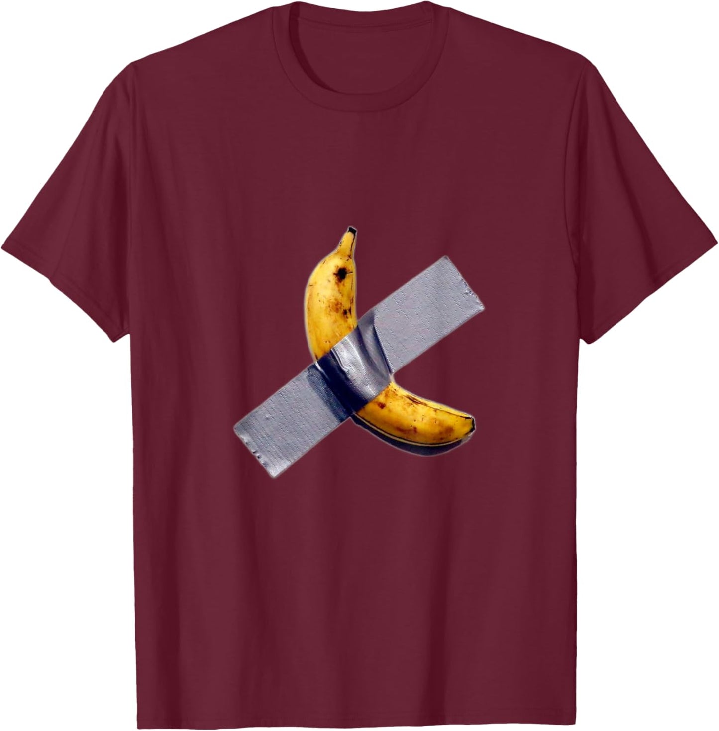 Duct Taped Banana T-Shirt - T-Shirt | Maroon