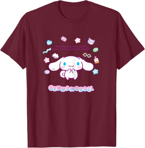 Hello Kitty - Willkommen in Einer süßen Welt, Cinnamoroll T-Shirt - T-Shirt | Maroon