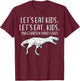 Lets Eat Kids Punctuation Saves Lives Dino Funny Teacher Men T-Shirt - T-Shirt | Maroon