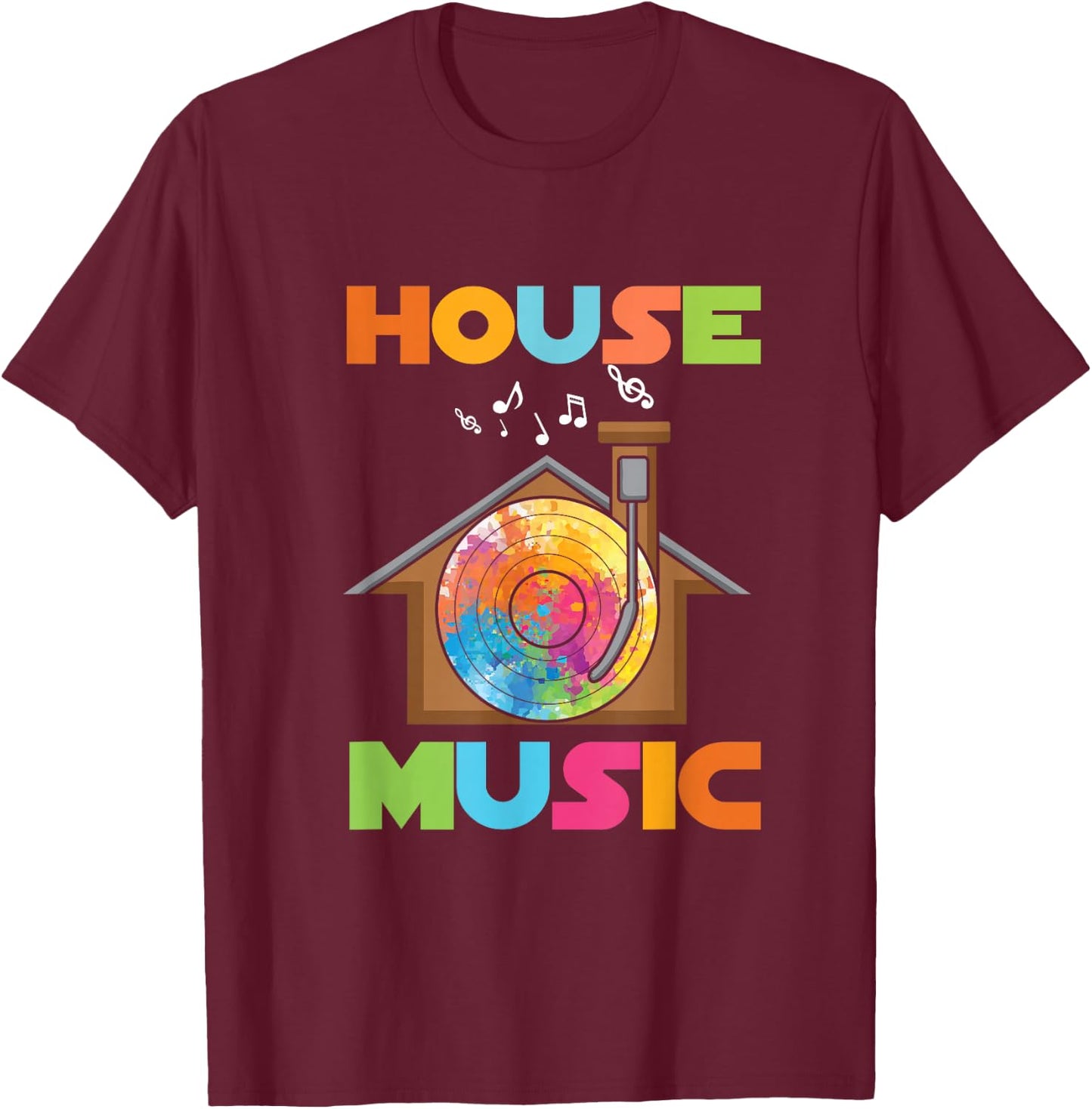 EDM - House Music Party DJ - Concert T-Shirt - T-Shirt | Maroon