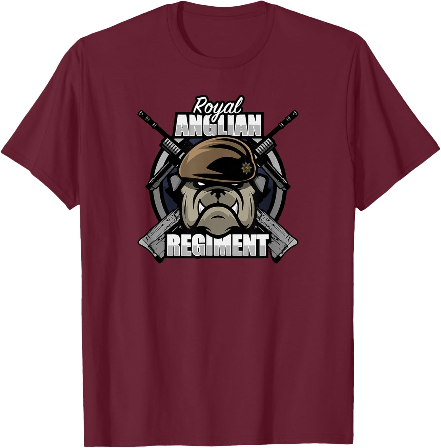 Royal Anglian Regiment T-Shirt - T-Shirt | Maroon