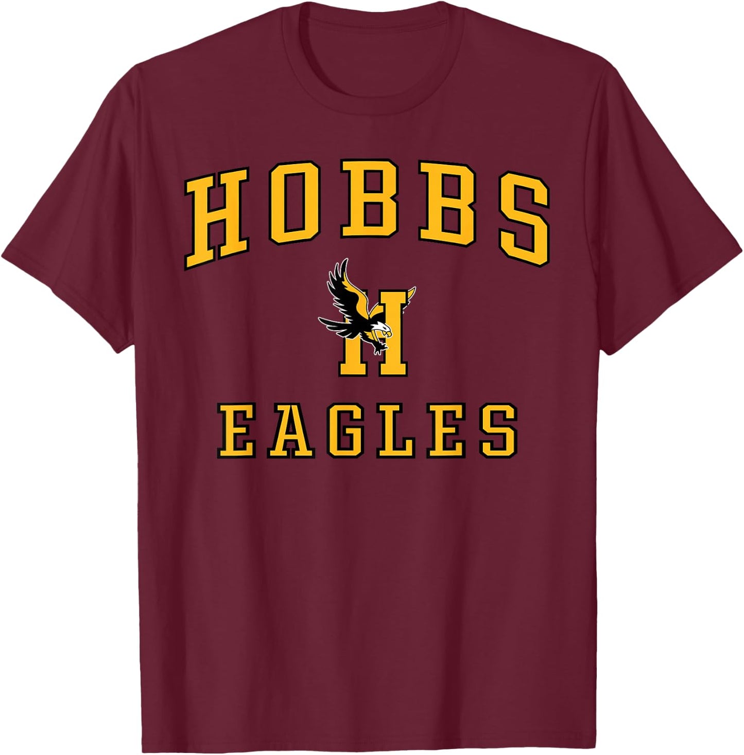 Hobbs High School Eagles C1 T-Shirt - T-Shirt | Maroon