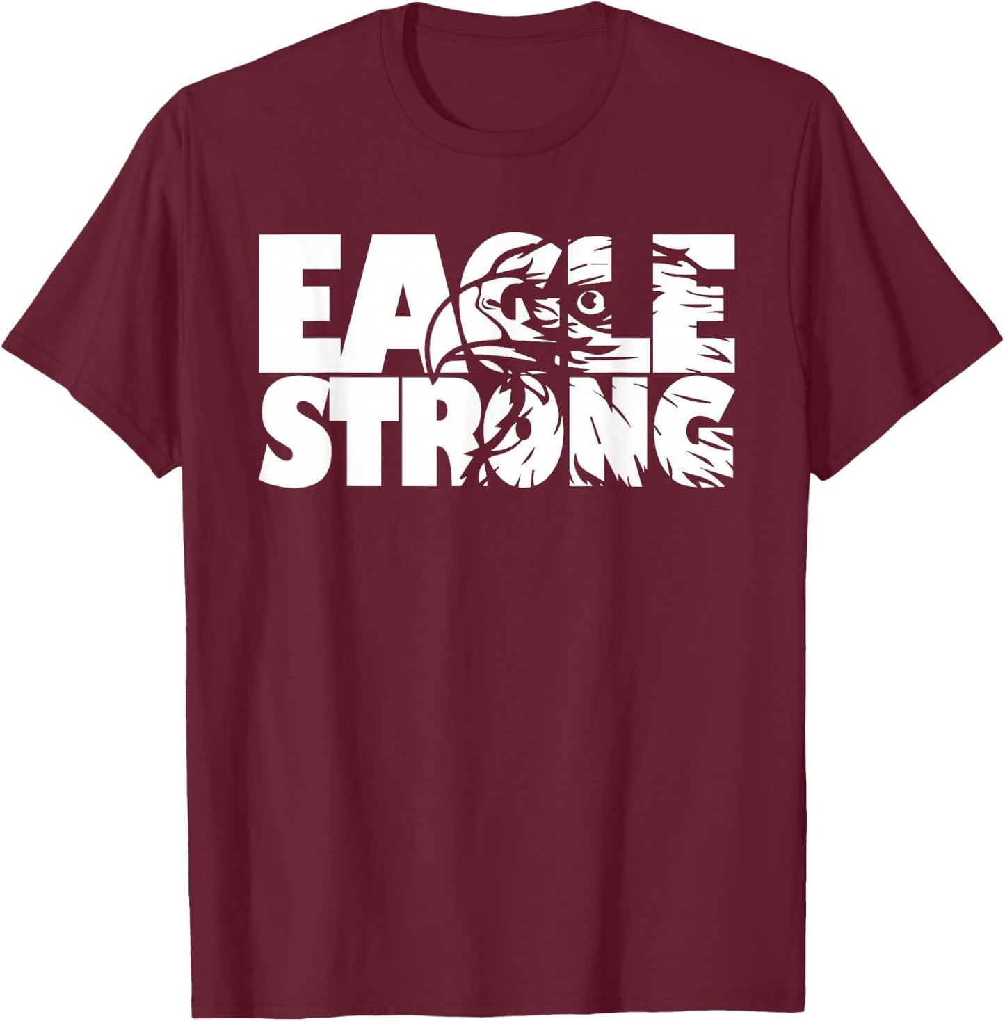 Eagles School Sports Fan Team Spirit T-Shirt - T-Shirt | Maroon