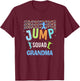 Grandma Jump Squad Birthday Boy Trampoline Jumper Bday T-Shirt - T-Shirt | Maroon