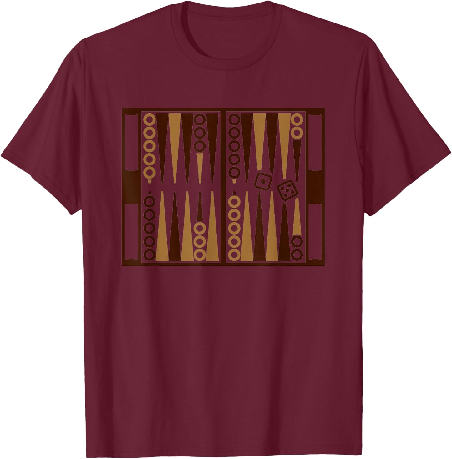 Backgammon T-Shirt - T-Shirt | Maroon