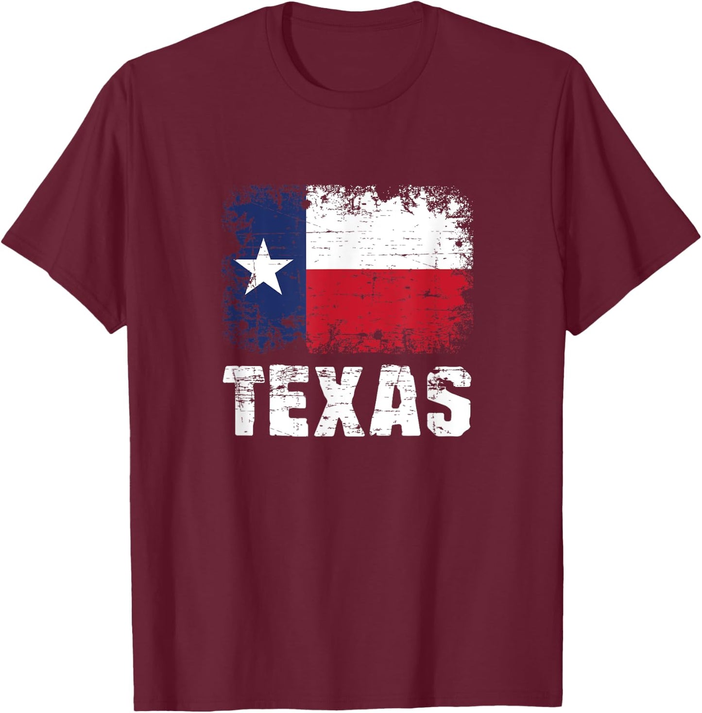 Texas Flag Patriotic South Austin US Gift Texas T-Shirt - T-Shirt | Maroon