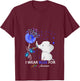 I Wear Blue Autism Awareness - Elephant Autism Awareness V-Neck T-Shirt - T-Shirt | Maroon