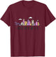Memphis Skyline Tennessee Watercolour Souvenir Gift T-Shirt - T-Shirt | Maroon