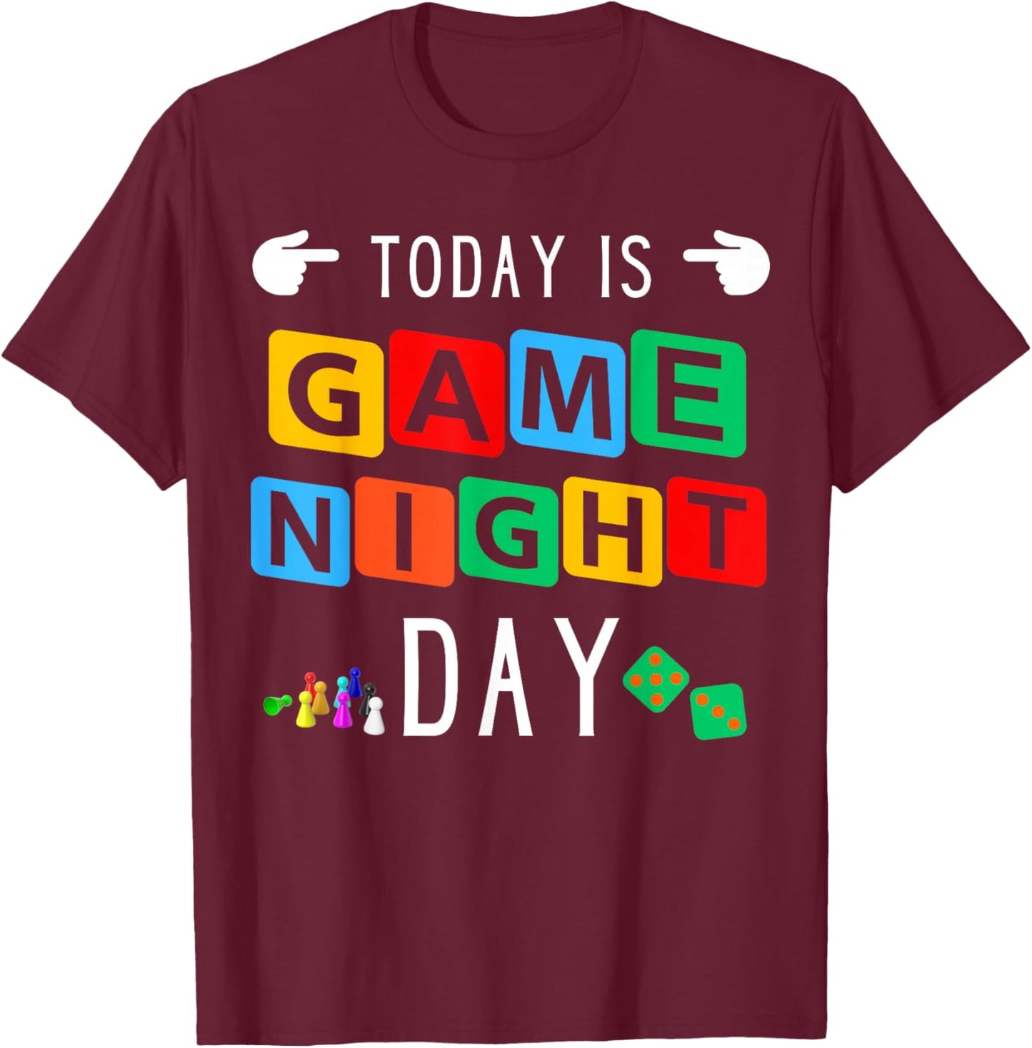Family Game Night Day This is How I Host Game Night Host T-Shirt - T-Shirt | Maroon
