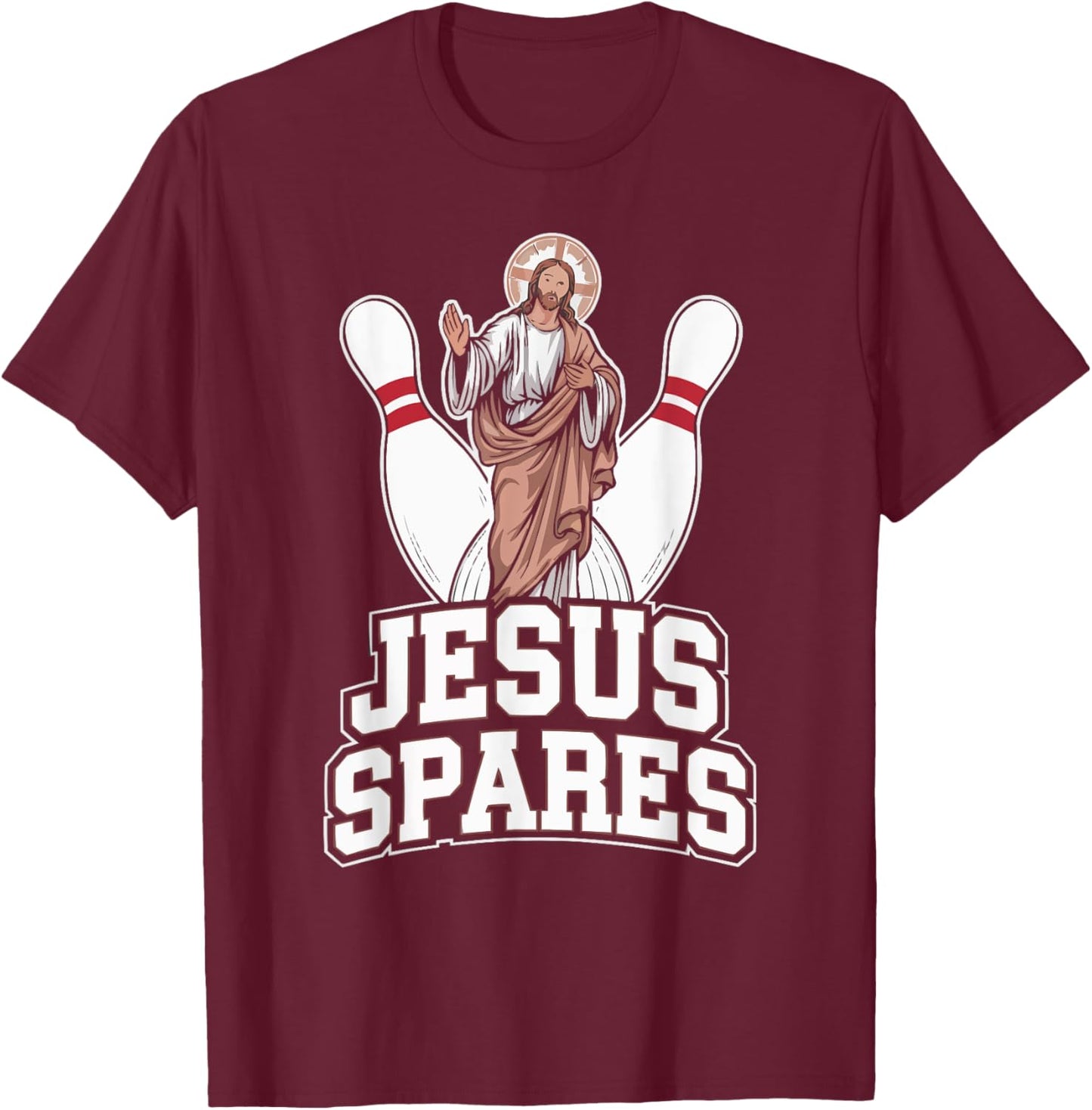 Funny Jesus Christ Religious Christian Believer Christianity T-Shirt - T-Shirt | Maroon