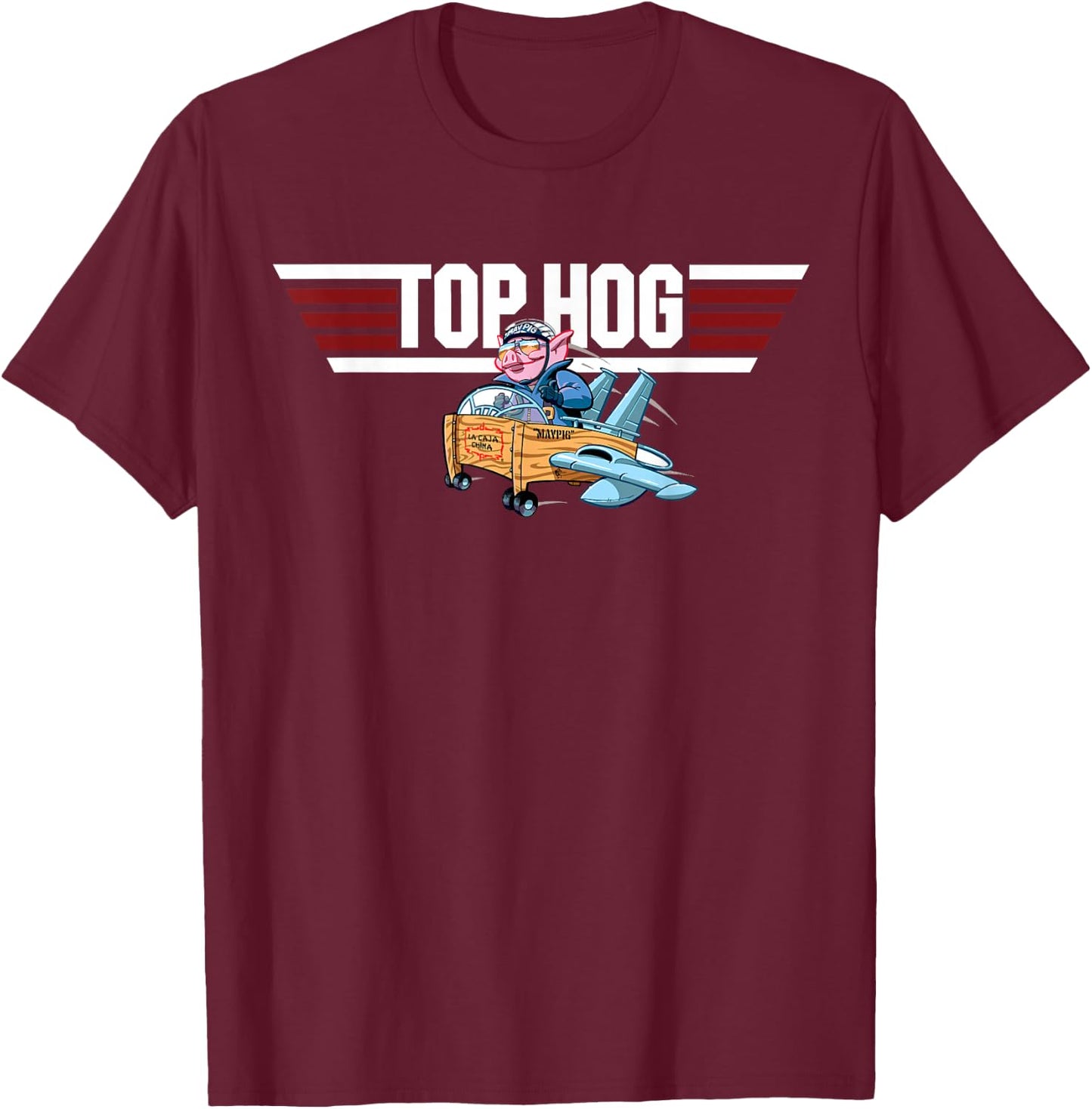Top Hog T-Shirt - T-Shirt | Maroon