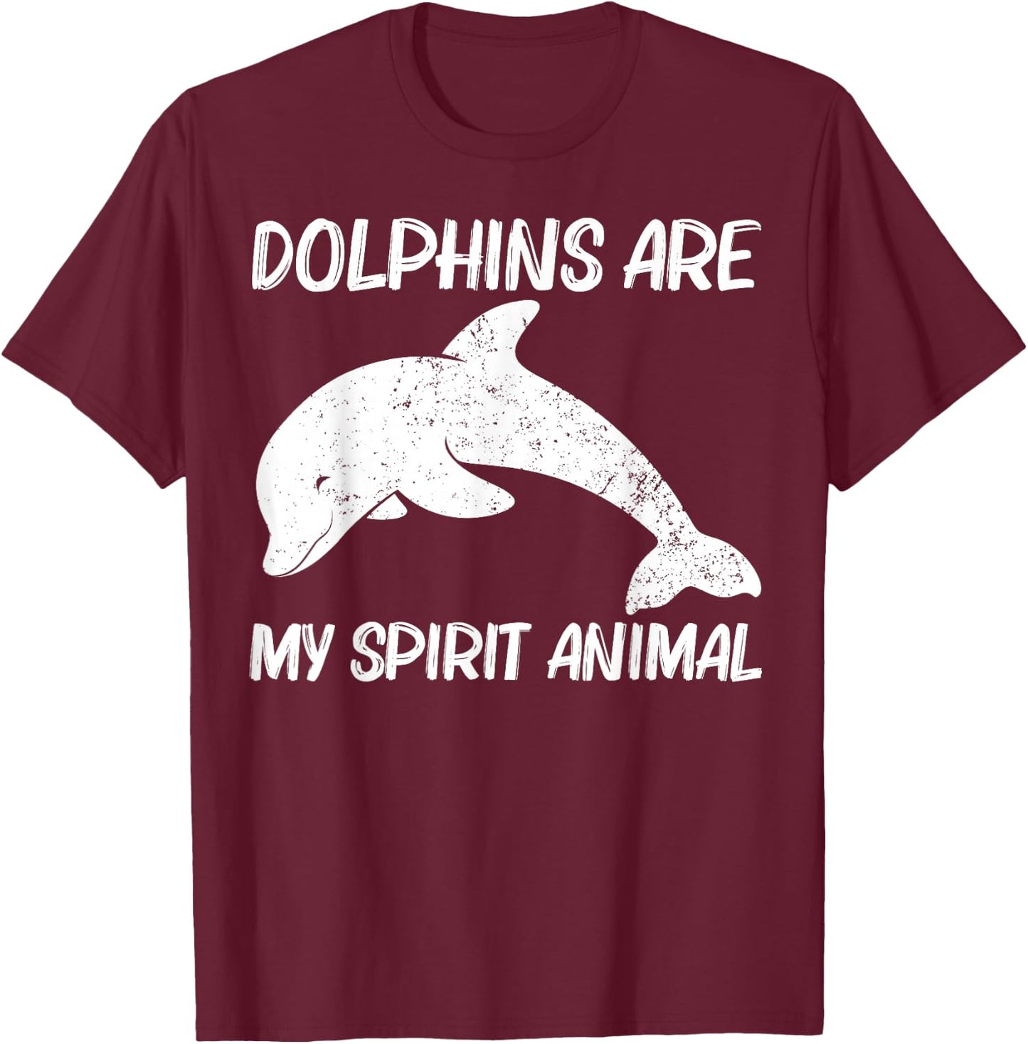 Cool Dolphin Gift Women Bottlenose Dolphin Animal T-Shirt - T-Shirt | Maroon