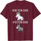 Before After Testing Season Is My Cardio Teacher Unicorn T-Shirt - T-Shirt | Maroon
