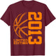 12th Birthday Basketball Limited Edition 2013 T-Shirt - T-Shirt | Maroon