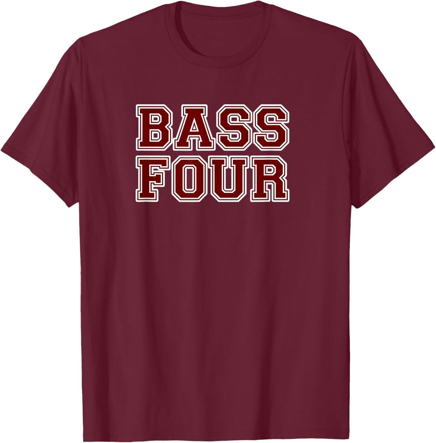 Drumline Bass Four - Bass Drum 4 Band Camp BFND Drum Line T-Shirt - T-Shirt | Maroon