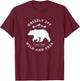 Grizzly 399 Wild & Free Grand Teton National Park T-Shirt - T-Shirt | Maroon
