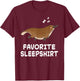 Platypus Platypuses Nap Sleeping Sleep Pajama Nightgown T-Shirt - T-Shirt | Maroon