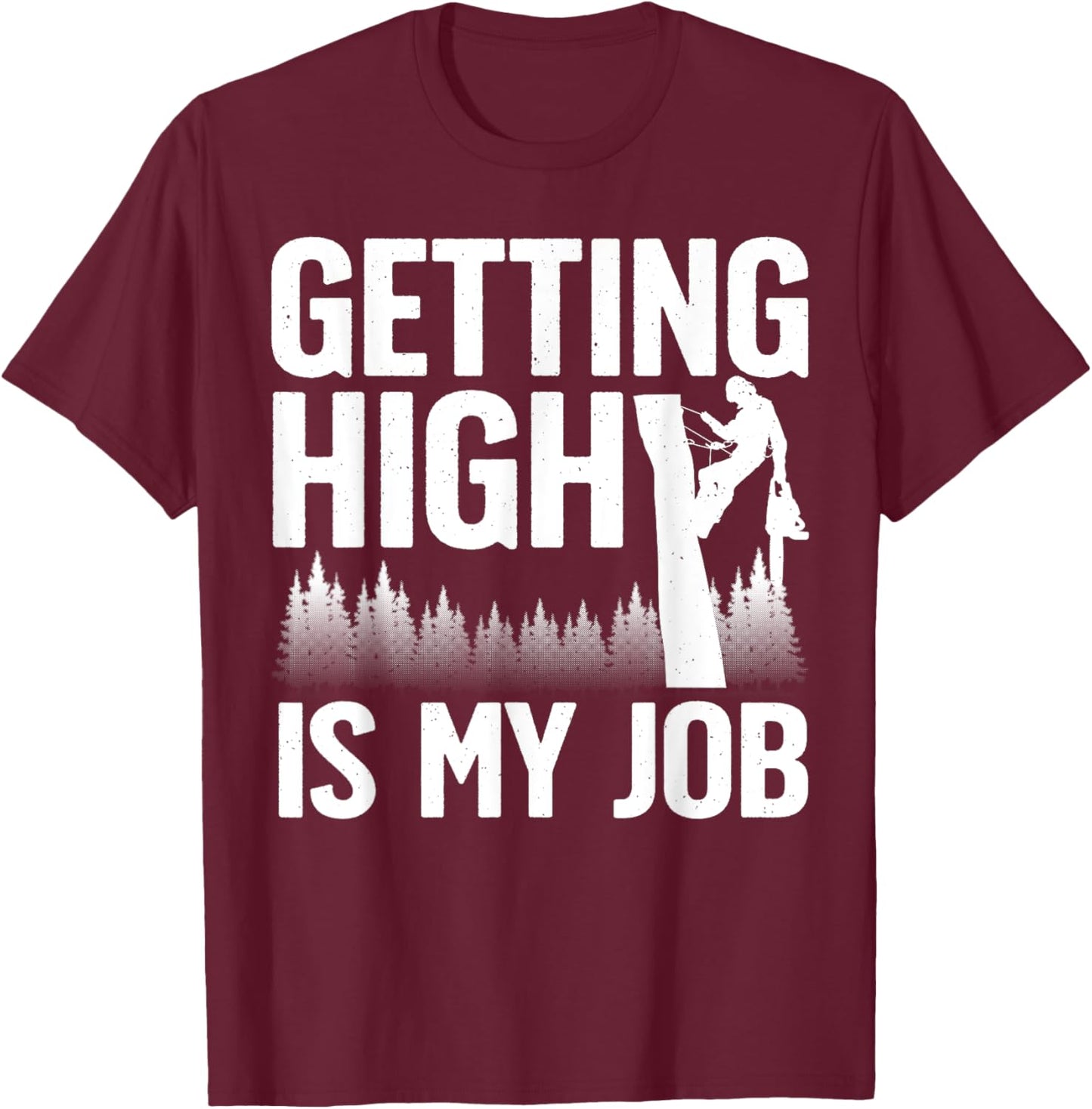 Cute Lumberjack Women Logger Wood Logging Arborist T-Shirt - T-Shirt | Maroon