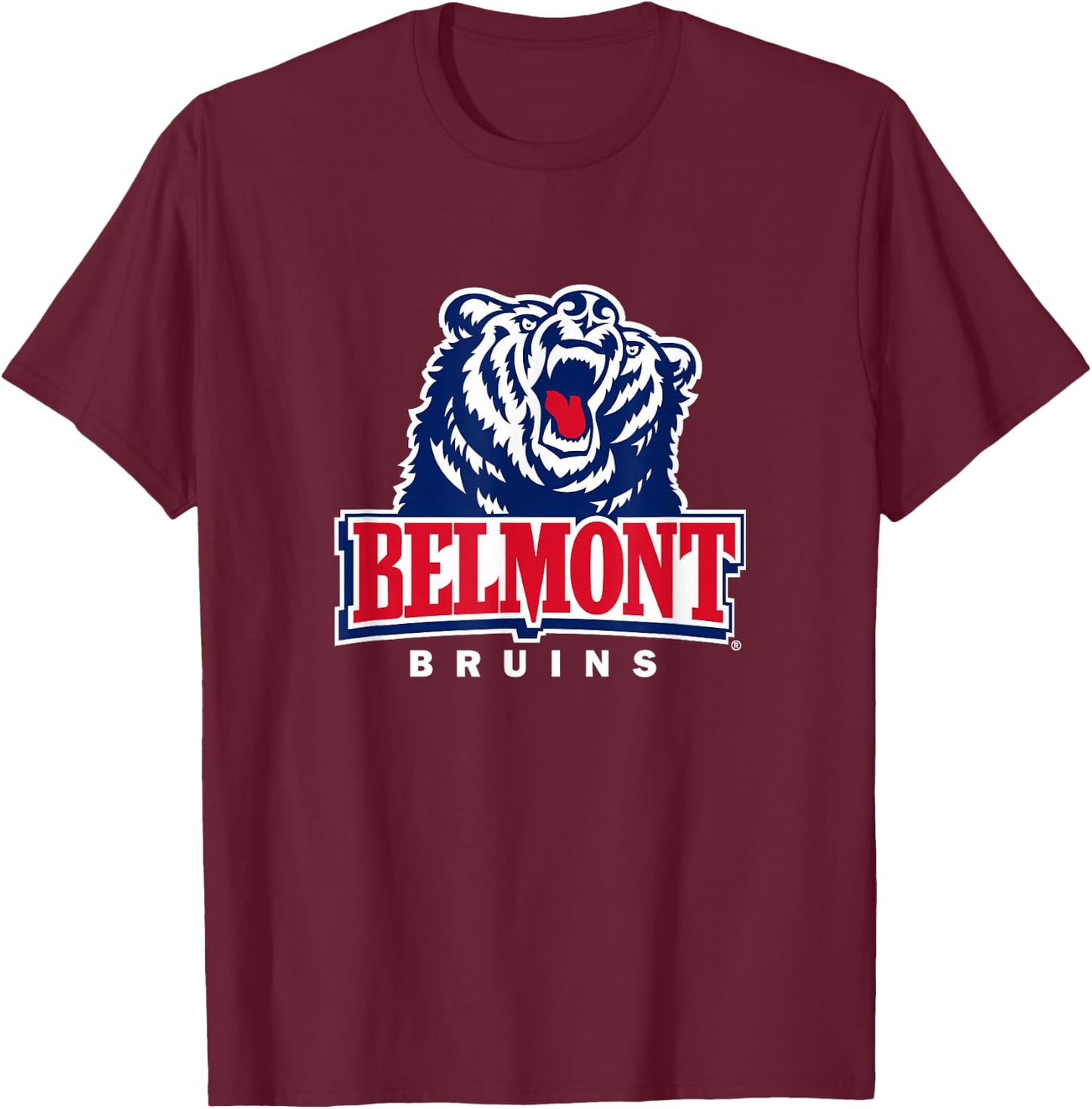 Belmont Bruins | Official NCAA Merch | PPBEL02 T-Shirt - T-Shirt | Maroon