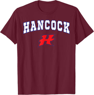 Hancock High School Hawks C2 T-Shirt - T-Shirt | Maroon