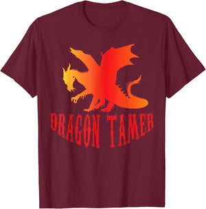 Awesome Dragon Tamer T-Shirt - T-Shirt | Maroon