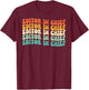 Groovy Editor In Chief Job Title T-Shirt - T-Shirt | Maroon