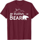 Brother Bear Shirt Matching Family Mama Papa Bear Camping T-Shirt - T-Shirt | Maroon