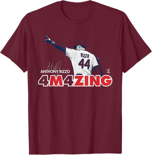 Anthony Rizzo 4M4Zing - Amazing - Apparel T-Shirt - T-Shirt | Maroon