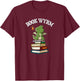 Funny Book Wyrm Cute Kawaii Book Dragon Lover T-Shirt - T-Shirt | Maroon