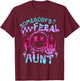 Retro Tie Dye Somebodys Feral Aunt Matching Mothers Day T-Shirt - T-Shirt | Maroon
