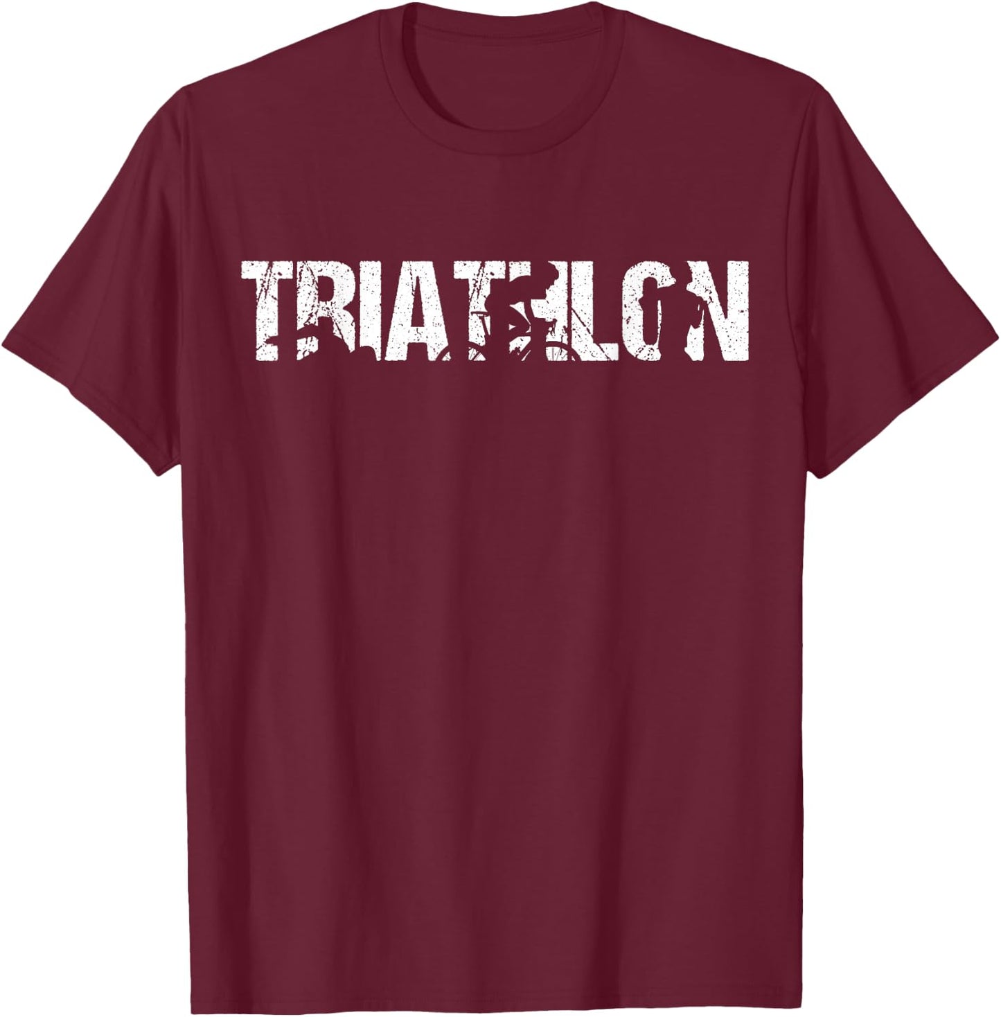 Triathlon Run Bike Swim Triathlete Outfit Boys T-Shirt - T-Shirt | Maroon