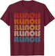 Illinois State Retro Vintage Women Youth T-Shirt - T-Shirt | Maroon