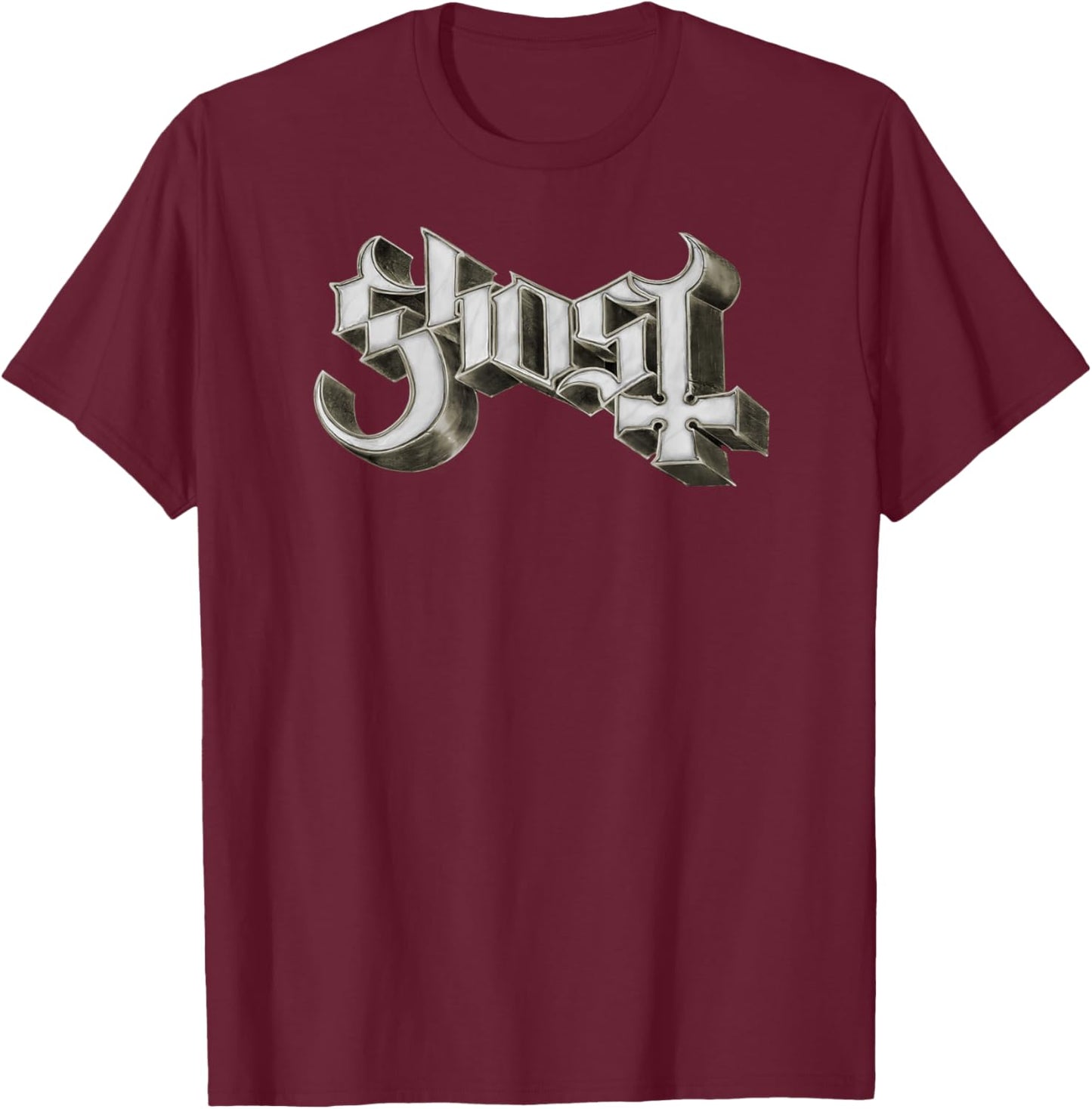 Ghost – Phantomime Logo Brown T-Shirt - T-Shirt | Maroon