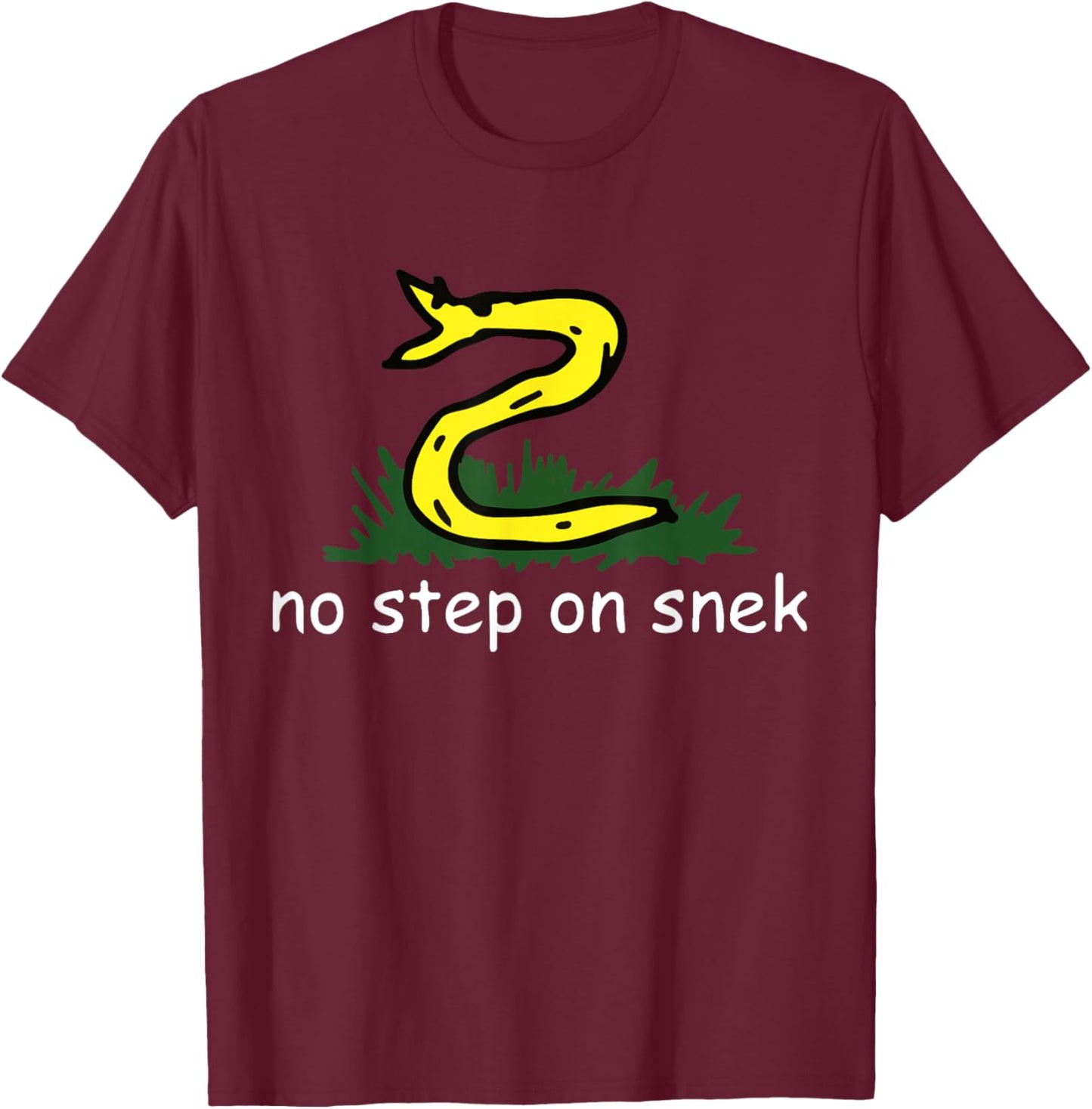 No Step On Snek T-Shirt - T-Shirt | Maroon