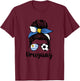 Uruguay Flag Women Mujeres Proud Uruguayan Fans Supporters T-Shirt - T-Shirt | Maroon