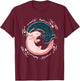 Yin Yang Axolotls Zen Axolotl Meditation Yoga Shirt T-Shirt - T-Shirt | Maroon