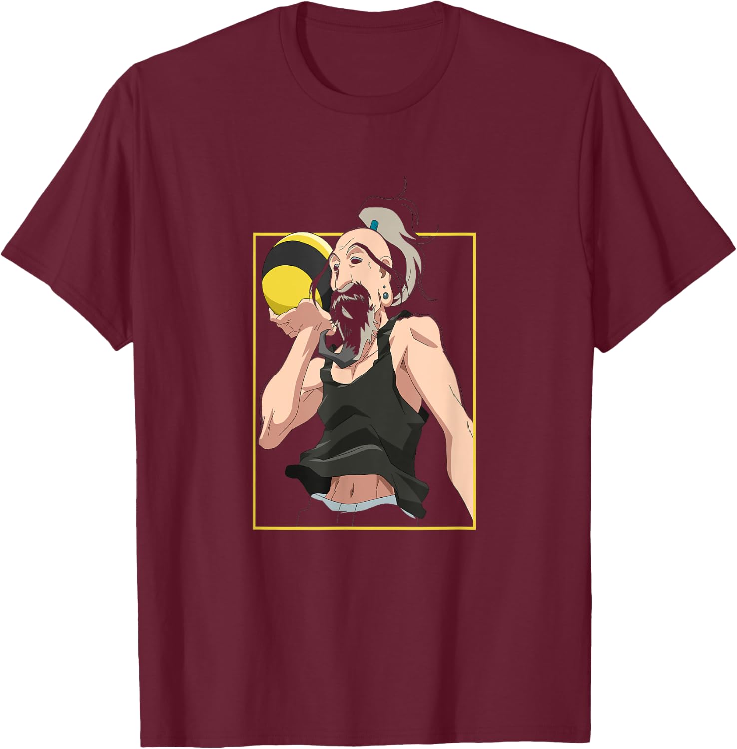 Hunter X Hunter Isaac Netero T-Shirt - T-Shirt | Maroon