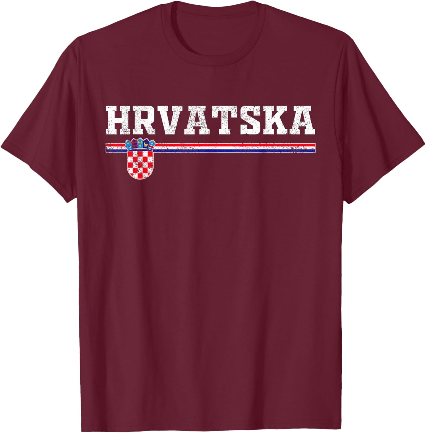 Croatia / Hrvatska T-Shirt - T-Shirt | Maroon