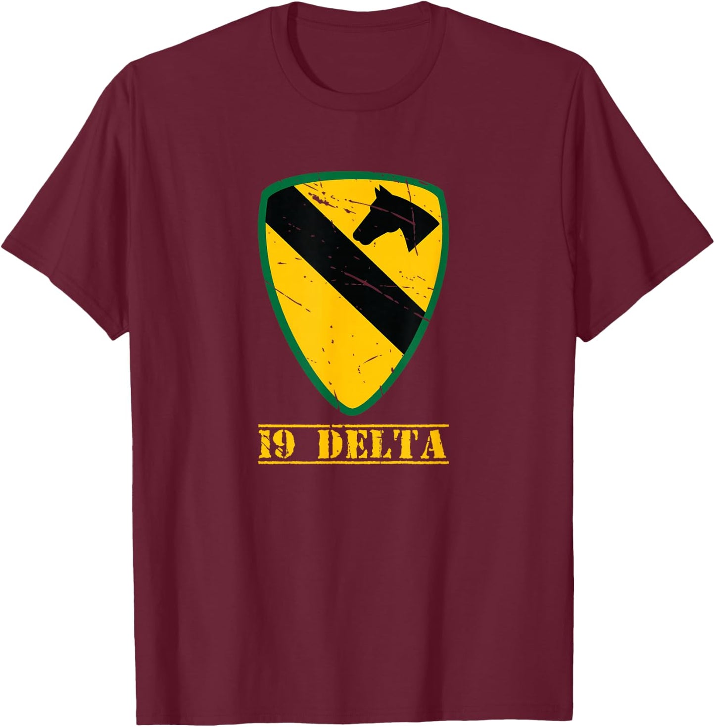 1st Cavalry Division Shirt America's First Team T-Shirt - T-Shirt | Maroon