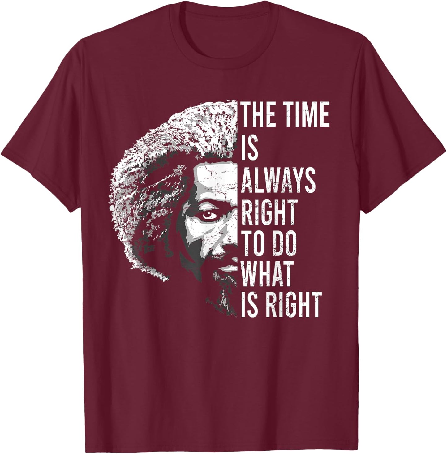 Frederick Douglass Quote Apparel Black History Month Vintage T-Shirt - T-Shirt | Maroon