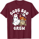 Code Boo Crew Outfit Funny Ghost Halloween Costume T-Shirt - T-Shirt | Maroon