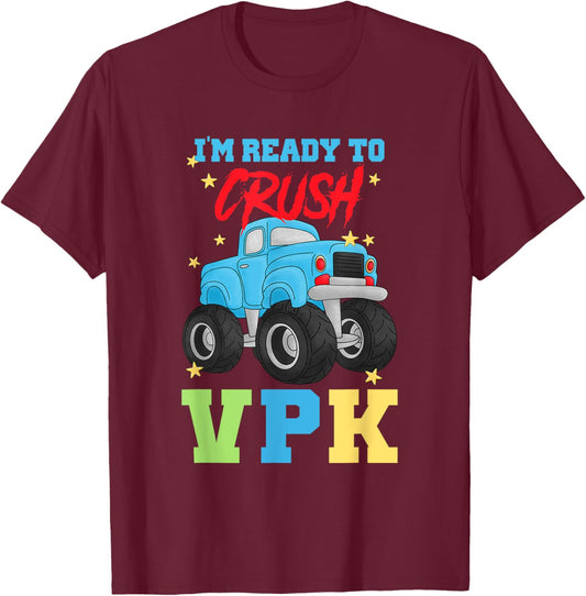 VPK Back to School 1st Day of School Prekindergarten Kids T-Shirt - T-Shirt | Maroon
