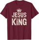 Faithful Inspirational Spiritual Jesus Belief Jesus Is King - Faith Christian T-Shirt - T-Shirt | Maroon