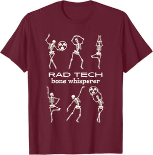 You pose we debunk dancing skeletons X-ray radiologist T-Shirt - T-Shirt | Maroon