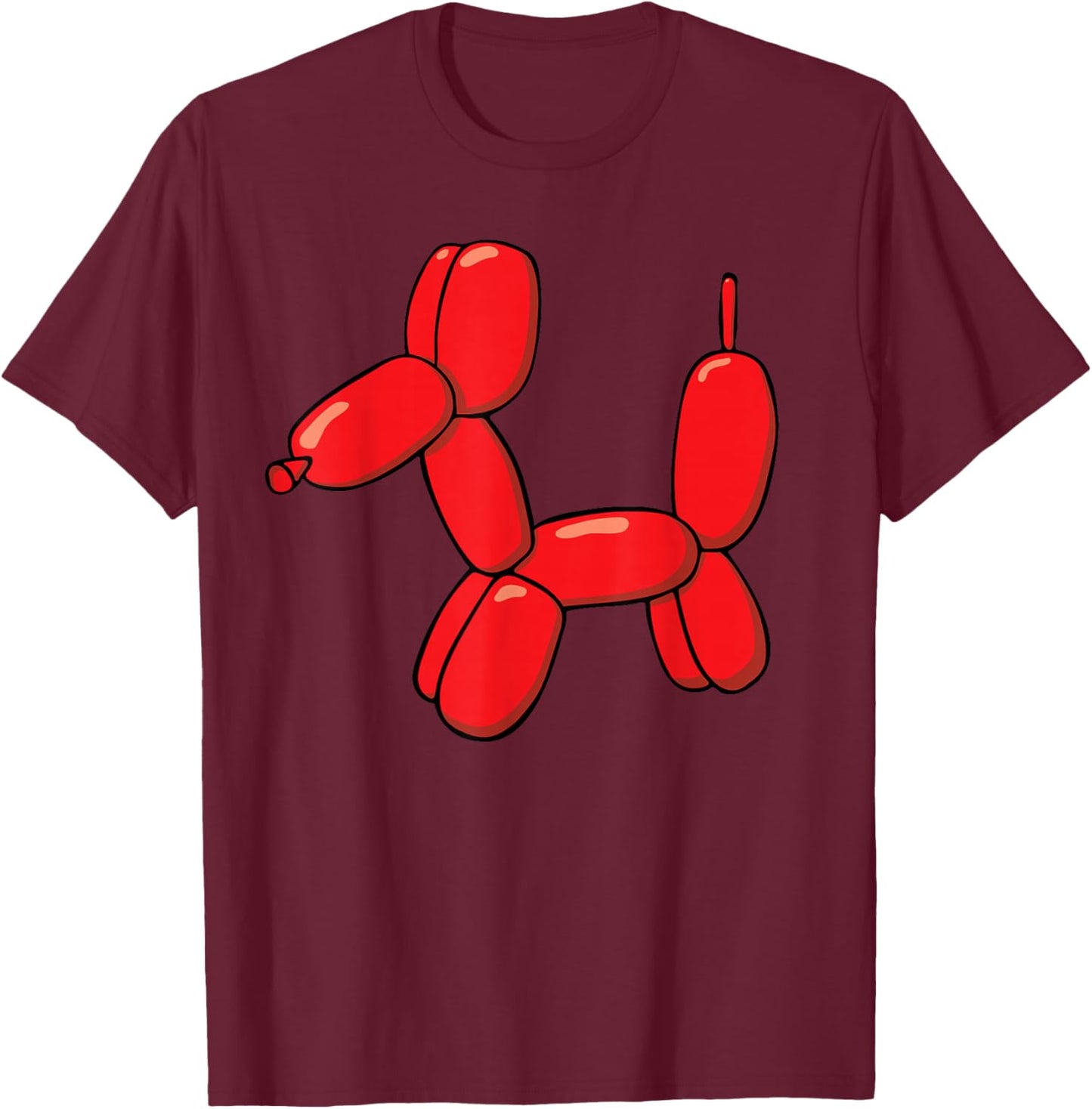 Luftballontiere I Ballonhund I Ballonfiguren Ballonmodelle T-Shirt - T-Shirt | Maroon